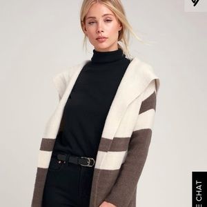 Lulu’s Carlsbad Hooded Cardigan Sweater